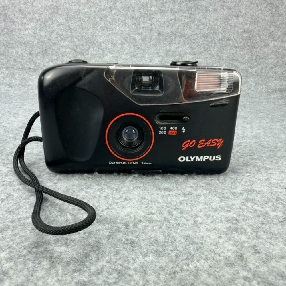 Olympus Go Easy 35mm Point & Shoot Film Camera 34mm Lens Flash Parts/Repair
